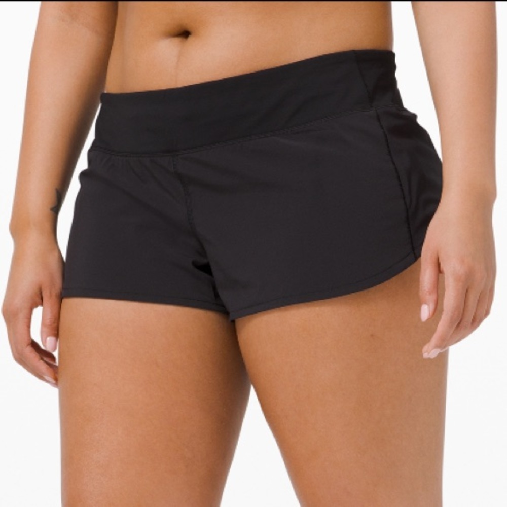 Lululemon Speed Up Short 2.5 Black Size 6